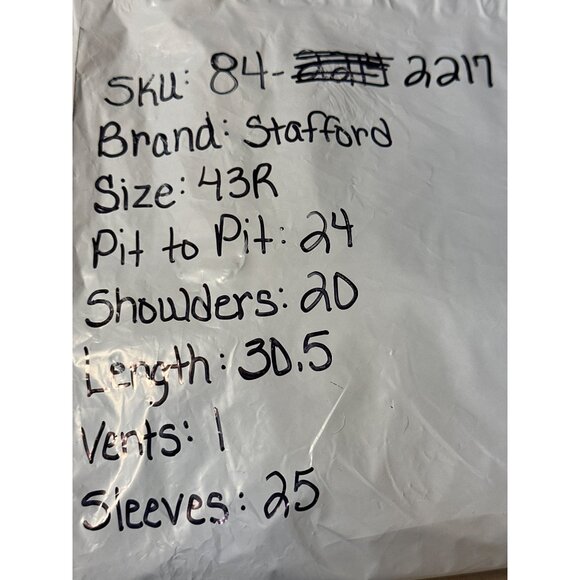 Stafford Mens Camel Blazer Size 43R Wool Jacket - Picture 11 of 11